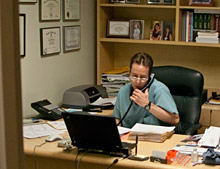 Dr. David Mendelson in his office.