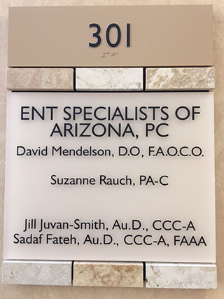 Sign on the door at the Tempe ENTSOA location.