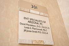 Sign on the door at the Tempe ENTSOA location.